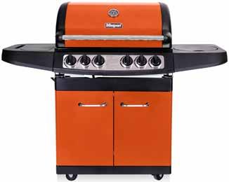430 stainless steel front dash Double lined vitreous enamel hood with strong alloy end caps Roasting/warming rack provides additional room and allows food to cook with all-round heat Side burner