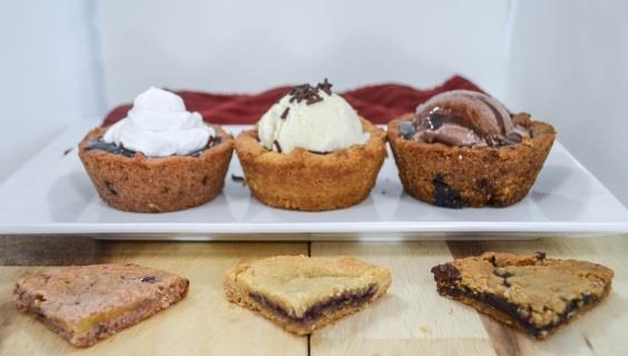 These delicious filled cookie cups will provide you with a delicious treat to accompany your favorite ice