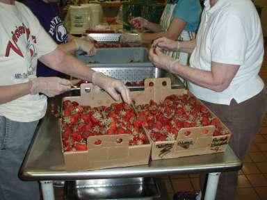 lbs. Of fresh Bagge strawberries to be