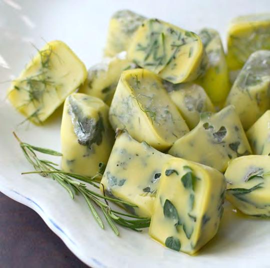 14. Freeze and preserve fresh herbs in olive oil.