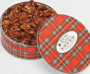 Tin $22.95 Fancy Natural Pecan Halves Keep our finest natural pecan halves on hand for baking and snacking.