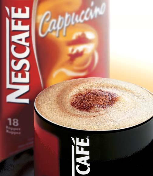 Nestlé Management Report 2002 Products and brands Nescafé Cappuccino (Firenze jar), Europe Innovation and renovation These new foaming