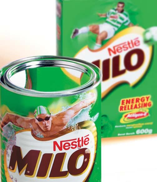 Nestlé Management Report 2002 Products and brands Milo with Actigen-E, Indonesia Innovation and renovation Milo was launched