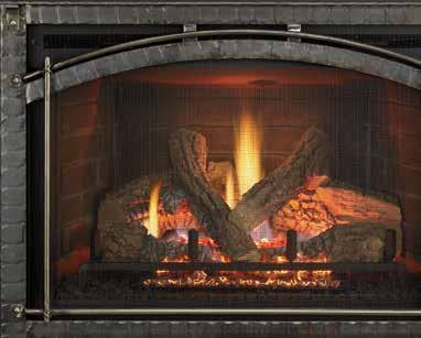 They end with vivid fires, glowing embers, and 25% greater radiant heat. On display with the largest, most authentic masonry appearance available.