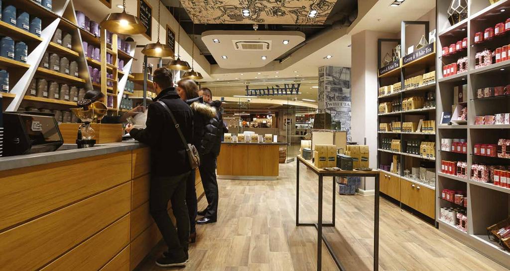 STEP INSIDE Our stores are designed to provide an immersive and engaging environment, featuring a traditional aesthetic with sleek modern fittings.