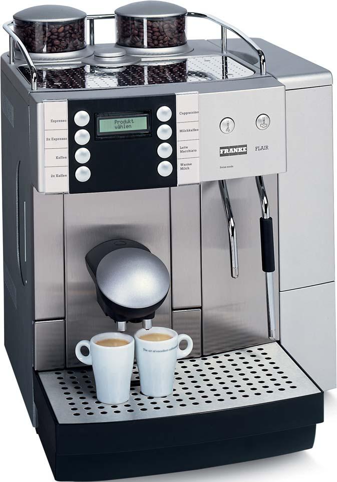 Flair: Strikingly intelligent, astonishingly adaptable. The Flair is clearly the result of perfected coffee-machine expertise. One glance at the smart practical features says it all.