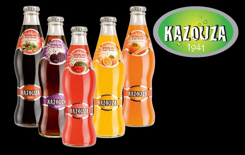 كازوزا BOTTLED DRINKS Factory No 23 Location: Lebanon Kazouza 1941 - Natrually Flavored Tamarind Sparkling Drink 9 FL OZ Kazouza 1941 - Mixed Berry Sparkling