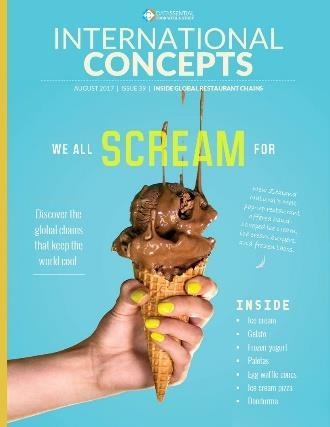 IN OCTOBER: Soup dumplings, bottarga, scones. INTERNATIONAL CONCEPTS Consumers all across the world scream for ice cream.
