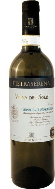 almond flavour and an excellently well balanced body. CLASSIFICATION: Vernaccia di San Gimignano DOCG GRAPES: Vernaccia di San Gimignano COLOUR & BOUQUET: Intense straw-yellow.