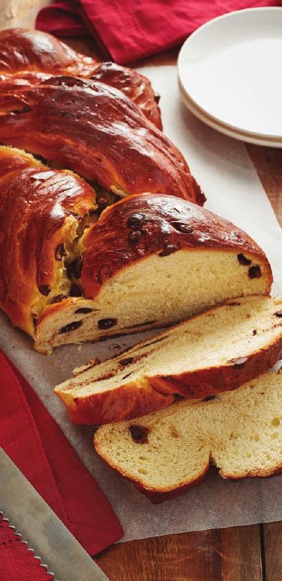 THIS TENDER, CHOCOLATE-FLECKED LOAF IS AN ENCHANTING SWEET TREAT AT ANY OCCASION.