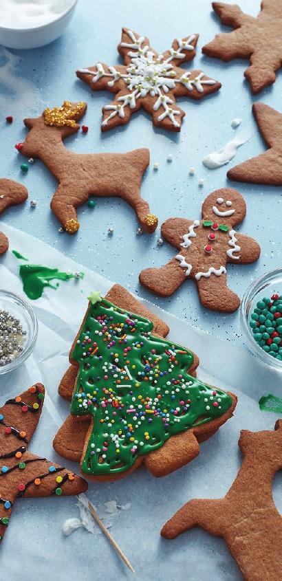 FILL YOUR HOME WITH SWEET SPICE AROMAS FROM FRESH-BAKED COOKIES. GINGERBREAD HOLIDAY COOKIES PREP TIME: 30 MINUTES + 30 MINUTES CHILL TIME BAKE TIME: 12 MINUTES MAKES: 42 COOKIES (approx.