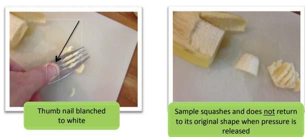 Level 6 Soft & Bitesized Adult, 15 mm lump size Testing methods IDDSI level 6 Fork pressure test Pressure from a fork held on its side can be used to cut or break this texture into smaller pieces