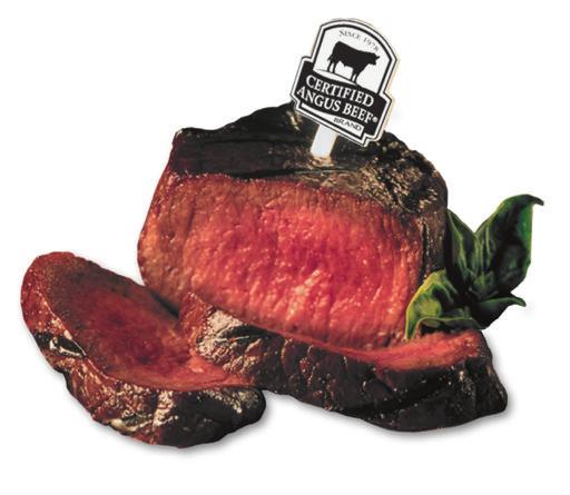 Certified Angus Beef Brand Steaks 34th Street Bar and Grill is proud to offer Certified Angus Beef Brand steak.