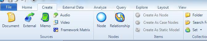 IMPORT SOURCES INTO NVIVO Organize your sources: first set up sub-folders under Internal folder.