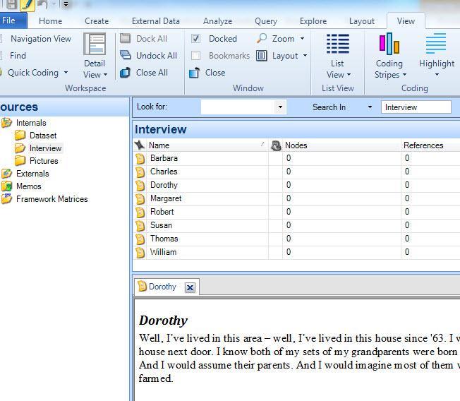 IMPORT SOURCES INTO NVIVO
