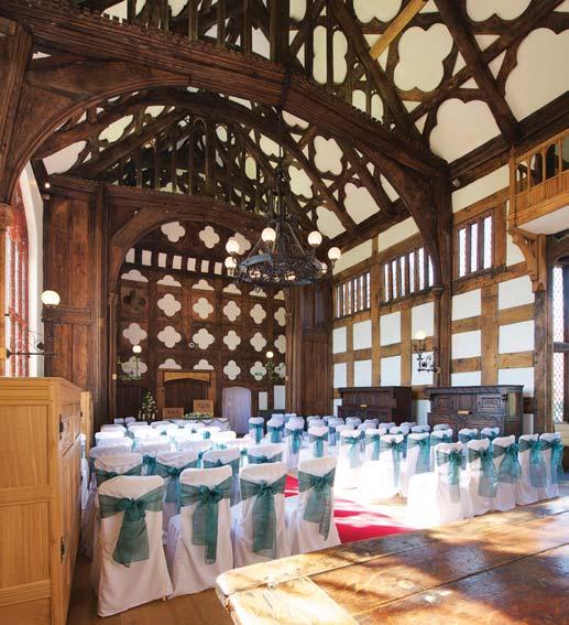 The gorgeous black and white Tudor exterior, magnificent interior and beautiful gardens provide stunning backdrops for endless