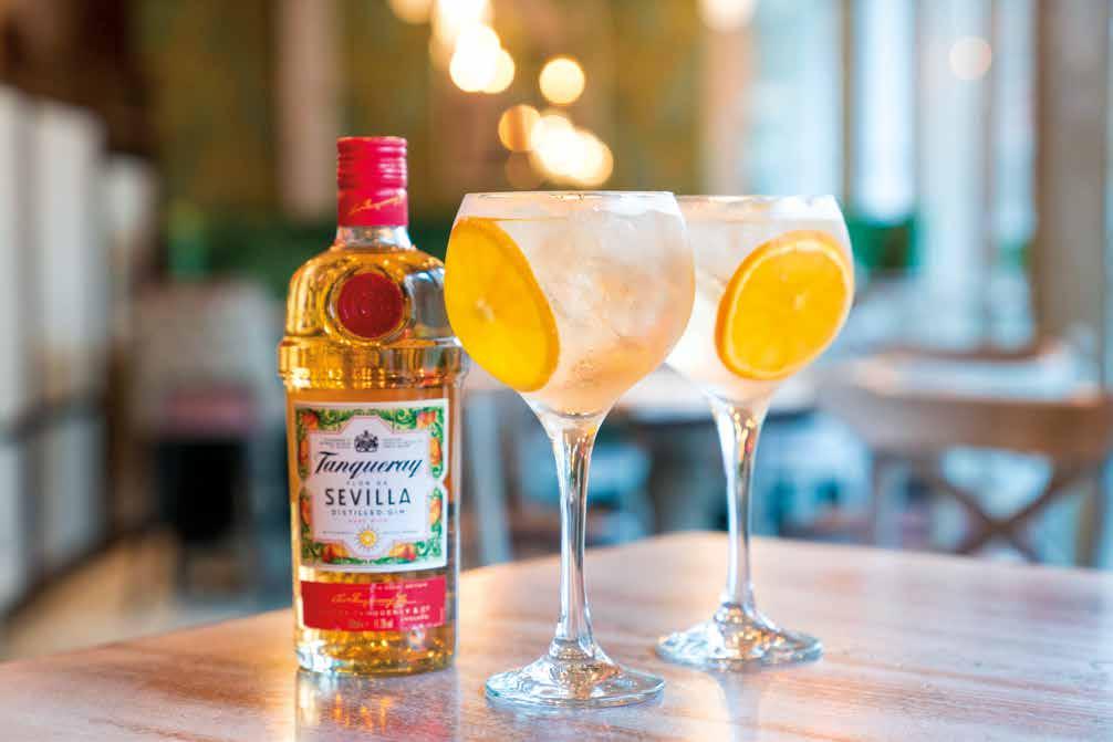 45 Tanqueray Flor de Sevilla gin with Schweppes lemonade, topped with Prosecco PIMM S SPRITZ 9.95 Pimm's No.1 with a twist.