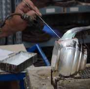 Every single phase of silver workmanship is carried out exclusively in Greggio s own factory based in Padua, Italy, and the entire manufacturing process, from design to hand polishing is