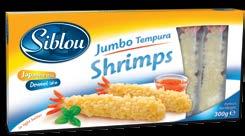 12 x 250g 5285000831457 BUTTERFLY SHRIMPS Processed from premium peeled & deveined freshly harvested shrimps,