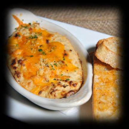20 Chile Bowl Homemade cheese dip baked with layers of ground beef, beans and special salsa 6.