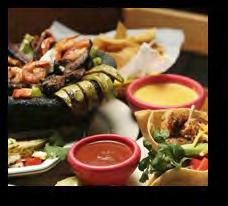 20 Tres Amigos Platter Juicy grilled chicken breast, Ribeye steak and jumbo shrimp with grilled squash, zucchini, onions, mushrooms and spinach served with rice and warm tortillas 20.