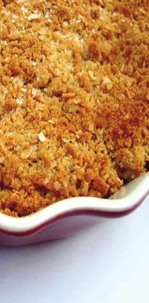 Fat Free Apple Crumb Dessert Nonstick cooking spray 4 medium baking apples ½ cup uncooked oatmeal,quick cooking Serves 4 ¼ cup light or dark brown sugar 2 teaspoons ground cinnamon 1/3 cup apple