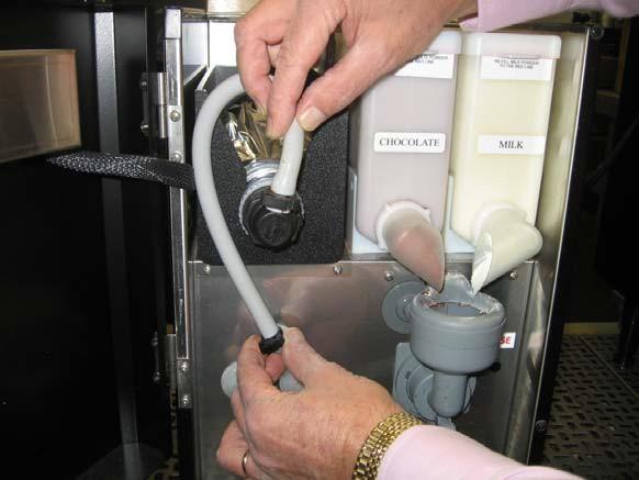 Product Installation Procedure Cont d Position the tubing as shown in Figure 7-repeat for 2 nd BIB- NOTE COFFEE BIB IS LH