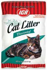 20 Scented or Unscented Cat Litter 10.