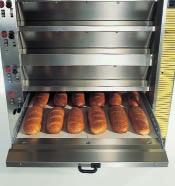 The two-stage burner in the 2-circuit MIWE ideal uses far less gas or oil when one of the oven groups is shut down.