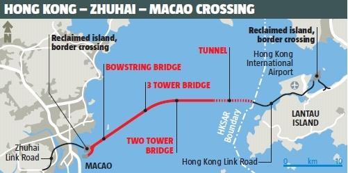 the Macao SAR The bridge is the first of its kind for Guangdong, Hong Kong, and Macao to