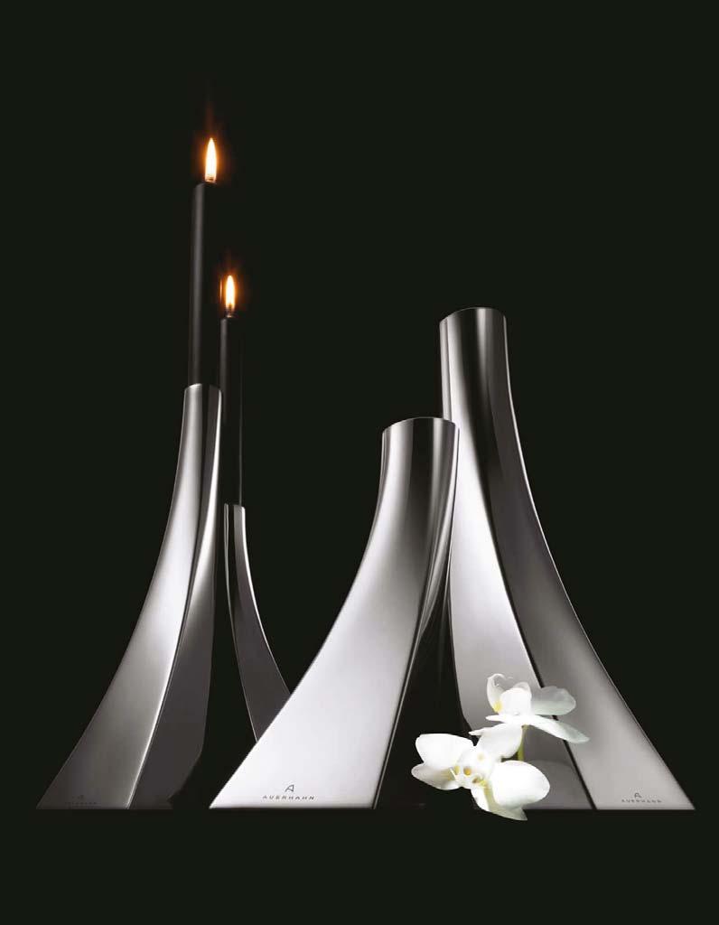 DIVA Design: Jan Christian Delfs Edelstahl 18/10, poliert Stainless steel 18/10, polished Vase Vase H 18 cm Art.
