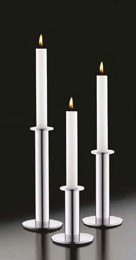 TUBE Leuchter mit weißer Kerze Candlestick with white candle Design: Peter