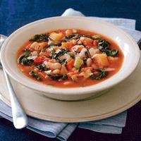 Ribollita 2 cups cannellini (or any white bean), drained and rinsed 1/2 cup extra-virgin olive oil 1 tbs fresh garlic, chopped 1 tbs fresh rosemary,