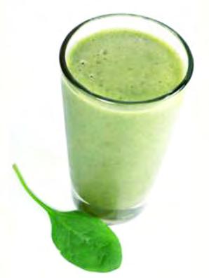 Get Lean Breakfast Greens Smoothie (Serves 1) For those following Month 1: Ingredients: ½ cup blueberries ½ medium banana 2 tablespoons oatmeal ½ cup almond milk 1 tablespoon chia gel (to make a gel