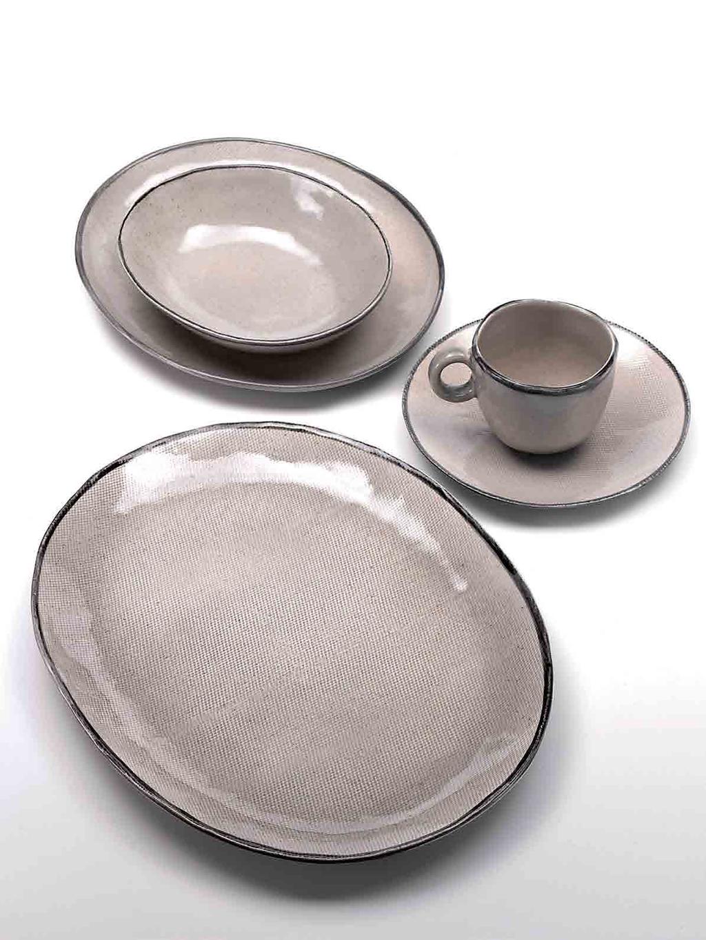 JUTA Stoneware lavabile in lavastoviglie. Resistente in microonde. Dishwasher and microwave safe stoneware.