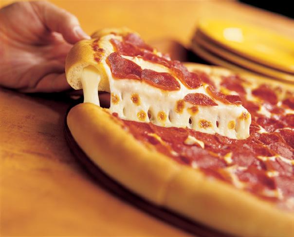 blend of flavors! With a ring of melted cheese baked right into the crust, it s the pizza you love to eat backwards! Three cheeses baked into our Hand-Tossed style crust. CREATE YOUR OWN PIZZA!