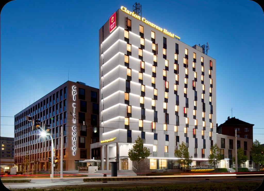 Conference offer Hotel description: The Clarion Congress Hotel Olomouc is a multipurpose complex which, owing to thegreat location right by the train and bus station plus city centre, offers its