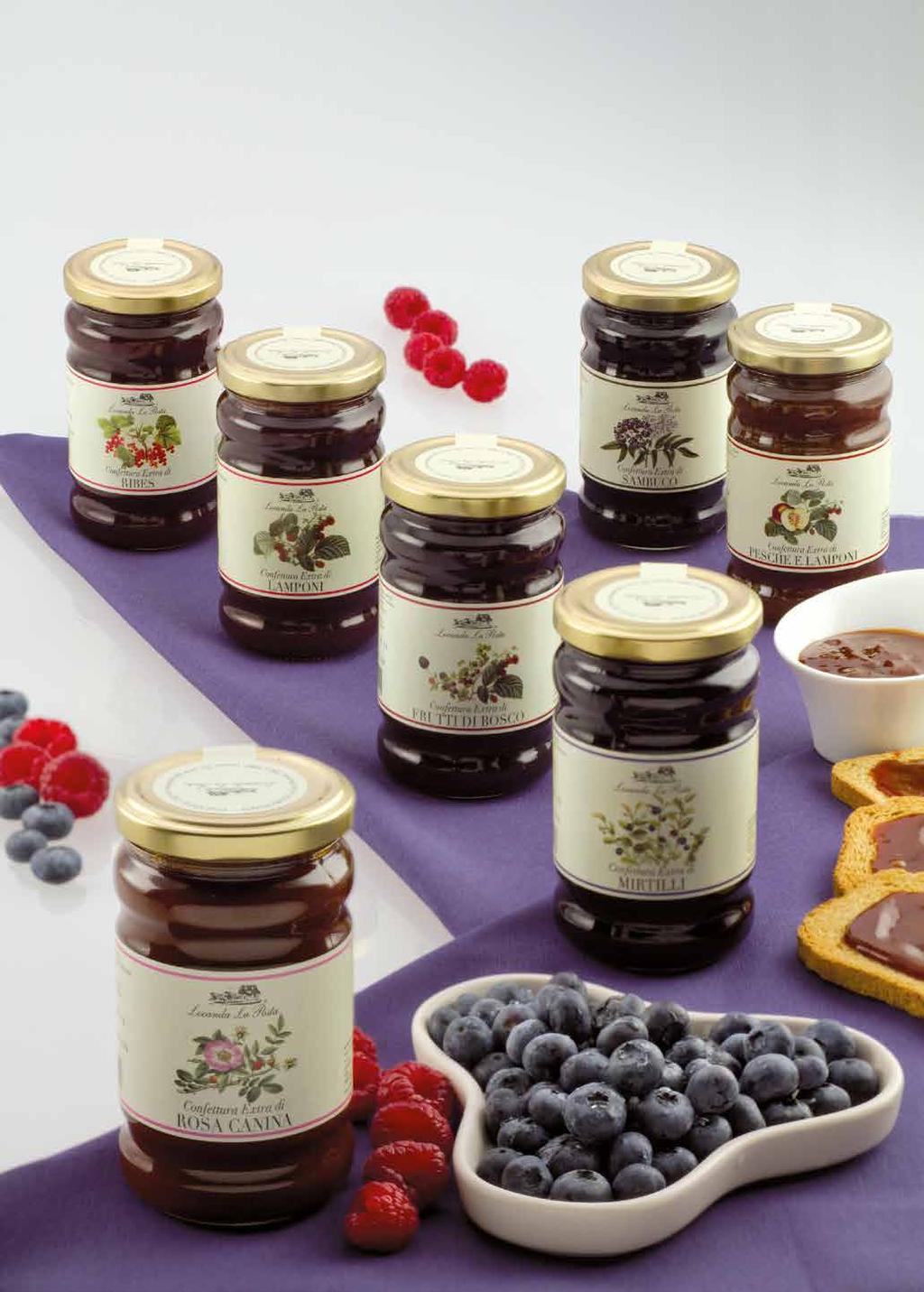Extra jams wild berries 05150 Wild berry extra jam 05155 Raspberry extra jam 05160 Blueberry extra jam 05161 Blueberry and currants extra jam 05165