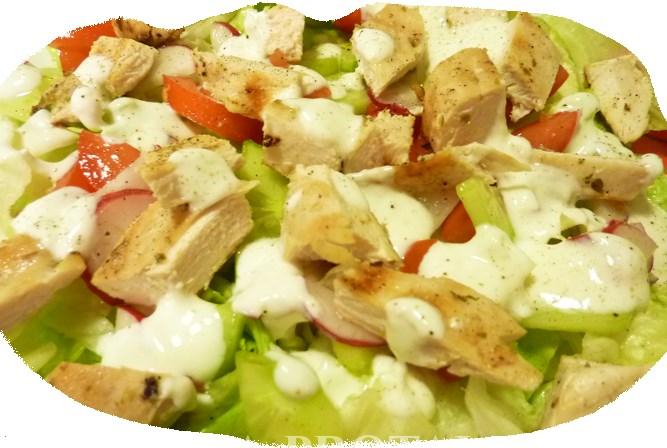 Šalátové taniere Salad Dishes 143 400 g Mix šalátových listov s grilovaným enciánom a slaninkou 7 4,50 Mixed lettuce salad with grilled gentian cheese and bacon 144 400 g Mix šalátových listov s