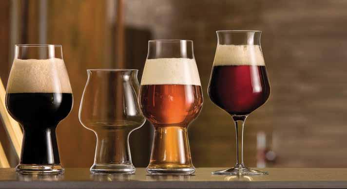 Crystal Birrateque Craft Beer The shape and dimensions of the glasses have been designed for specific beer styles to optimise the typical aromas and the gustatory perceptions.