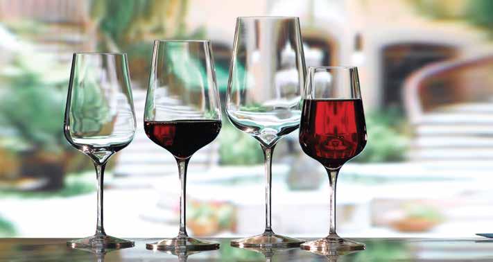 Crystal Intenso An elegant and distinguished range of stemware. Created with a high sensorial perception, as the aromatic chamber and bowl s shape help to reduce wine flaws if present.