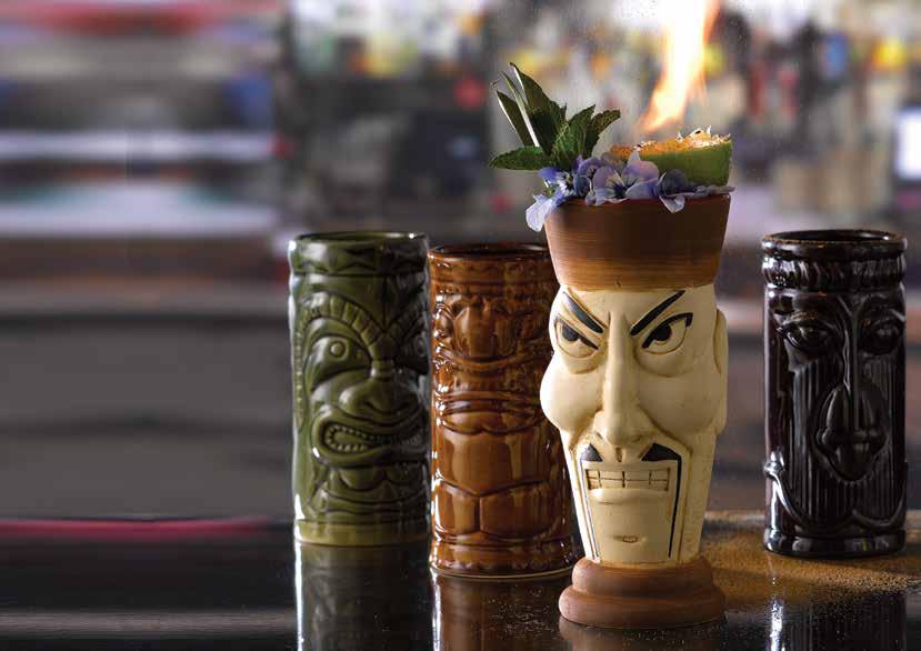 Barware The art of mixing, shaking and presentation Tiki 211 Mugs, Cups and Pineapples 215 Shakers 219 Mixing Jugs and Glasses 222 Dash Bottles 223 Dash Bottles and Martini Mister 224 Strainers 225