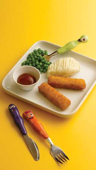 Children s Cutlery Size Description Pack Price 40-92-790 16 Green Monster 12 2.31 Spoon 40-90-788 16 Purple Monster 12 2.31 Knife 40-91-789 16 Orange Monster Fork 12 2.