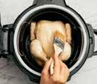 When pressure cooking is complete, quick release the pressure by moving the pressure release valve to the VENT position.