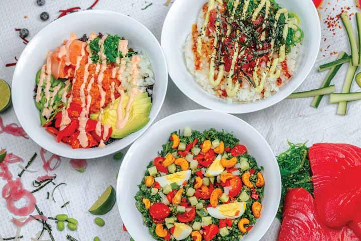 SIGNATURE POKÉ BOWLS We serve only Ocean Wise certified sustainable seafood $15.95 regular $11.