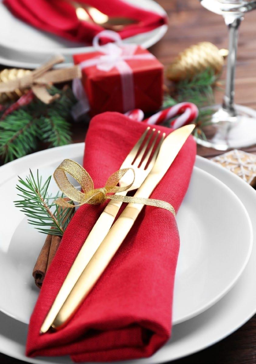 CHRISTMAS DAY LUNCH Join us in the Terrace Suite for a scrumptious four-course Christmas lunch with all the trimmings.