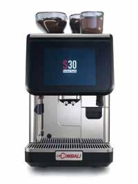 SUPERAUTOMATIC ESPRESSO COFFEE MACHINES S30 SUPERAUTOMATIC ESPRESSO COFFEE MACHINES Q10 TOUCH Performance Reccomended daily production 300 cups. 200 Coffee (cups/h). 190 Cappuccino (150cc cups/h).