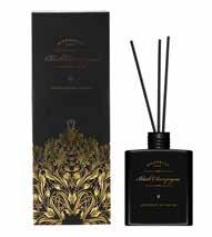 weight (g) 715 9x25 cm, 200 ml DIFFUSER BLACK CHAMPAGNE Item no 924-067bc Pack 6 EAN 7332738914278 Material 15% fragrance, 85 % solvent (DMP) Spicy jasmine with a hint of musk Net.