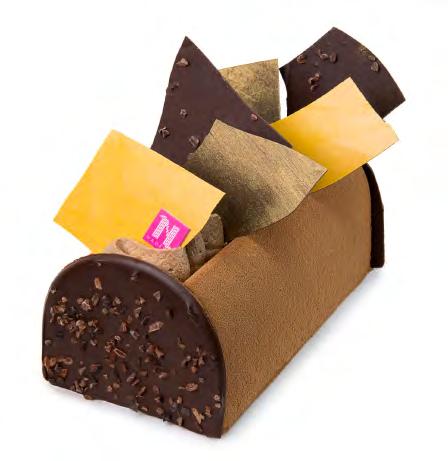 BÛCHE DE NOËL A CLASSY AFFAIR* Flourless Chocolate biscuit Vanilla Mousse Chocolate Mousse Hazelnut Wafer 6 Person: $50.00 12 Person: $90.00 18 Person: $125.