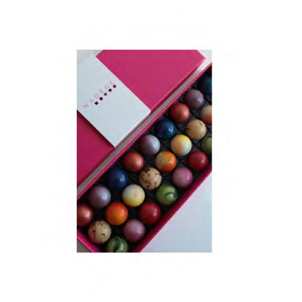 CHOCOLATE CHOCOLATE PRALINE BOX *only square chocolate* 3 pc $8.00 9 pc $18.